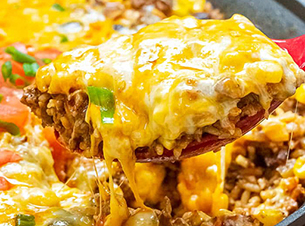 Mexican Beef And Rice Casserole