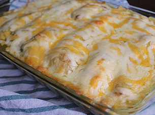 Spinach and Cheese Enchiladas